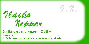 ildiko nepper business card